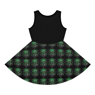 Vestito Skater Harry Potter Grifondoro Per Ragazze – Con Stemma E Stampa Case Di Hogwarts, Taglie 3-14 Anni