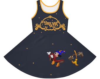 Disney Dream, Skater Dress, Disney, DCL, von Disney inspiriert, Mädchenkleid, Sommerkleid, Cruise Dress, Theme Park, Fun Dress, Mickey, Cruise