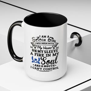 Stitch, Lilo, Disney Inspired, Fun Coffee Mug, Friend Gift, Can't Control, Co-Worker Gift, Gift for Her, Disney Fan, Disney Adult, Birthday image 6