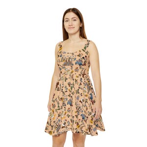 Ladies Disney Dress, Skater Dress, Ladies Dress, Summer Dress, Cruise Dress, Animal Kingdom, Theme Park, Fun Dress, Mickey, Minnie,