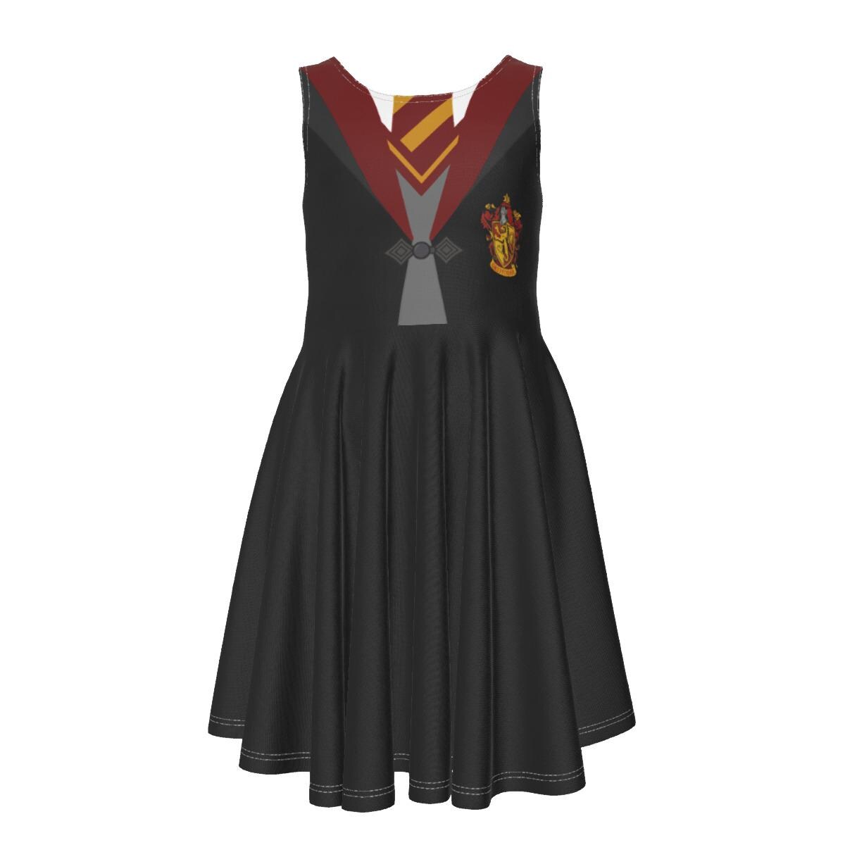 chinese dress ladies Harry Potter Girl Hogwarts Alumni Red and Black Dress