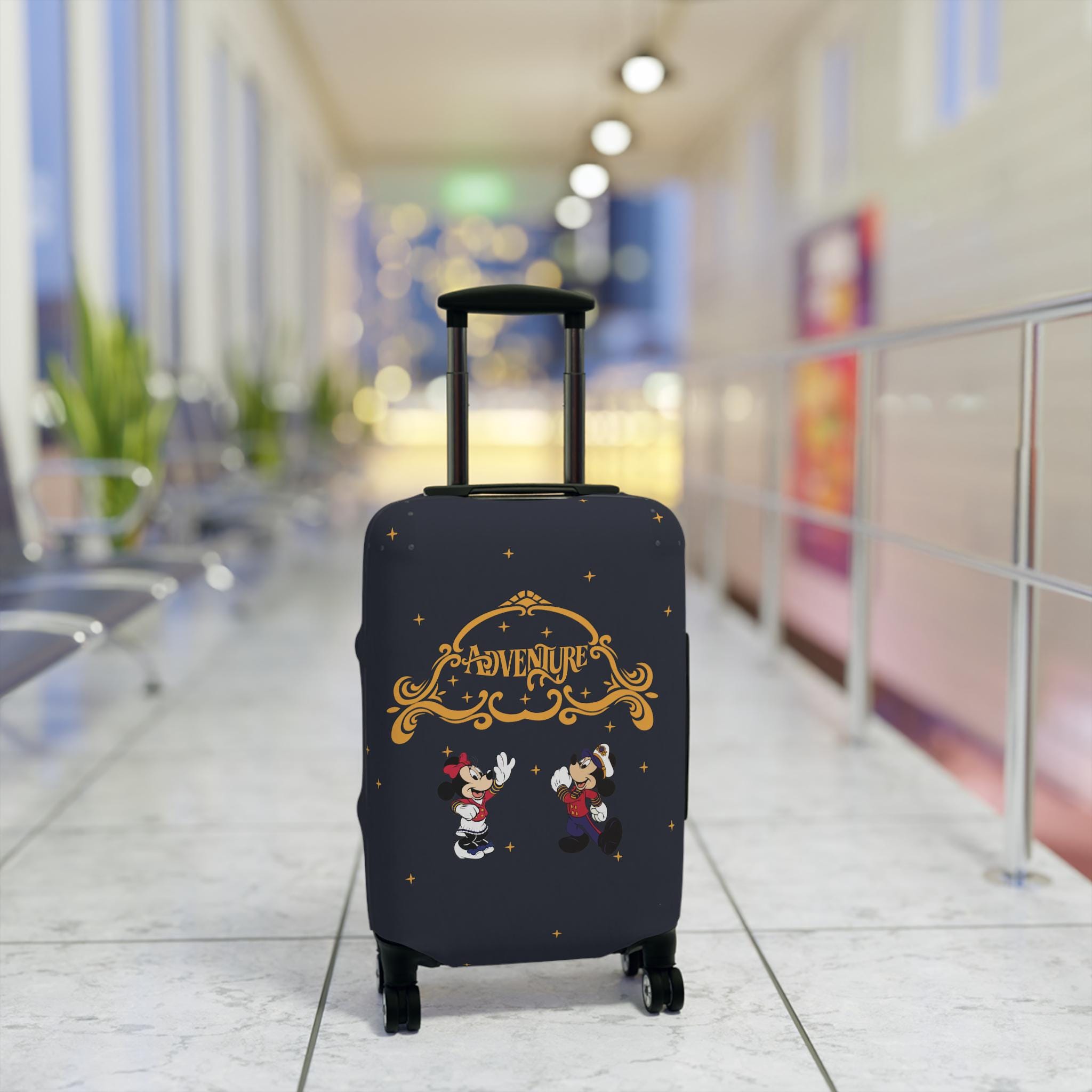 Disney Adventure ラゲッジカバー・タグ・ポーチ・セットおまけ付き アドベンチャー ラゲッジカバー、ミッキー、ミニー、トラベル