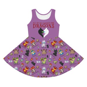 Light Fury, Skater Dress, Universal, Girls Dress, Toothless Dress, Cruise Dress, Theme Park, Toothless, How To Train Your Dragon, Dragons