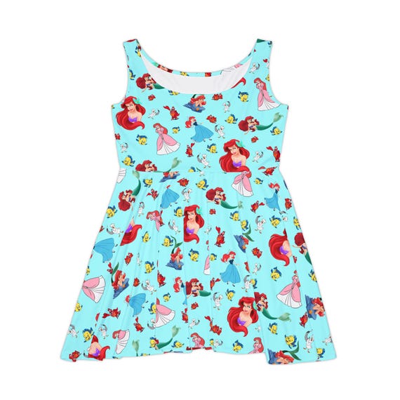 chinese dress ladies Girls' Mermaid Print Twirl Dress 2 main image 0