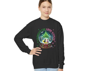 Elphaba, Galinda, Wicked Musical Hoodie, Defying Gravity, Changed For Good, Wicked Movie, Unisex, Witch, Movie, Oz, Kids, Girls Sweatshirt