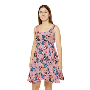 Lilo, Stitch, Skater Dress, Ladies Dress, Sun Dress, Summer Dress, Cruise Dress, Theme Park, Fun Dress, Princess, Party dress, Disney