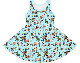 Toy Story, Vestido de patinadora, Vestido de niña, Vestido de verano, Vestido de crucero, Vestido de parque temático, Vestido divertido, Princesa, Vestido de fiesta, Disney, Vestido de verano