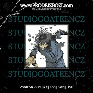 ISAGI RAGE - Anime Embroidery Design