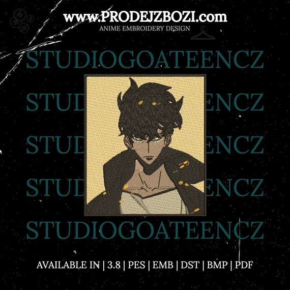 SUNG JIN-WOO - Anime Embroidery Design