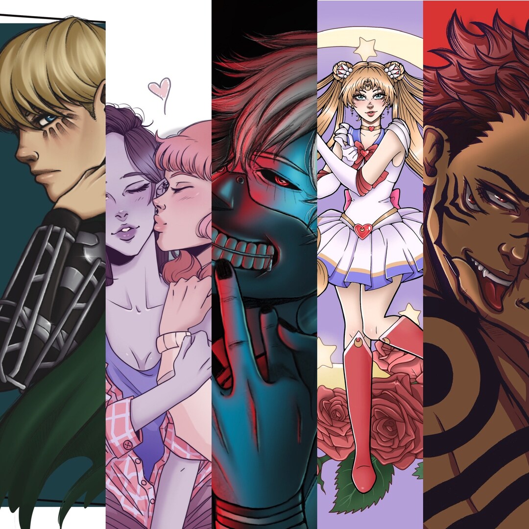 Assorted Anime Art Prints Etsy