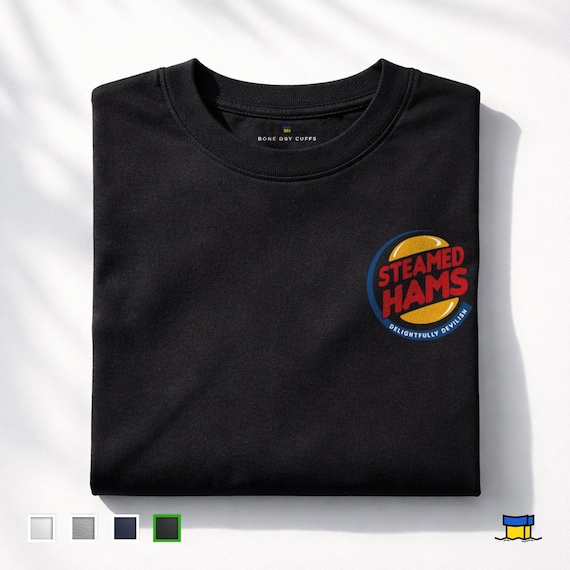 STEAMED HAMS Simpsons T-shirt, Subtle Simpsons Merch