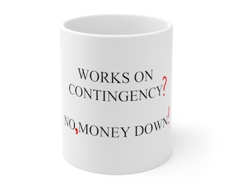NO MONEY DOWN Simpsons Mug, Lionel Hutz Simpsons Merch