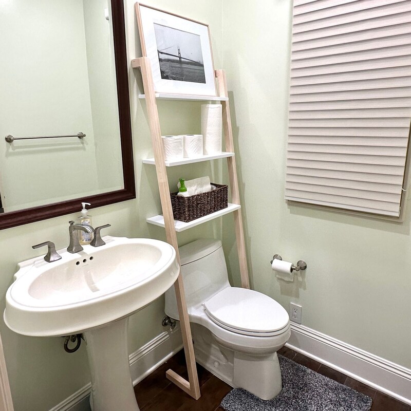 Over the Toilet Ladder Shelf - Etsy