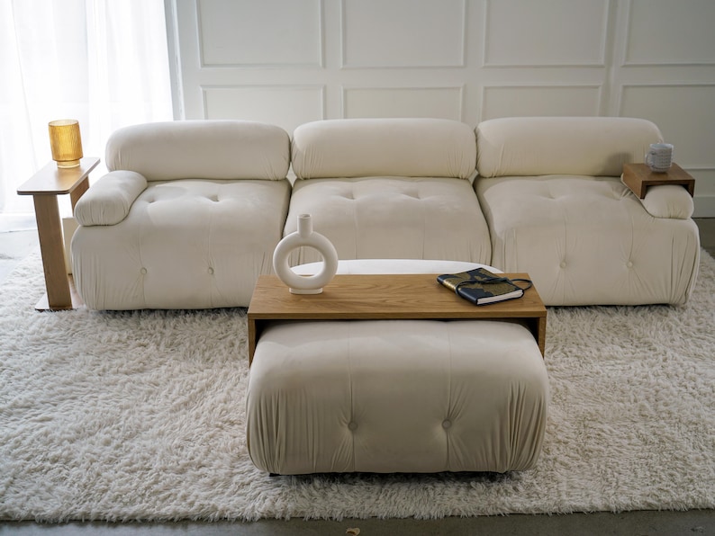 Functional over ottoman tray made of wood for use as coffee table sofa tray or ottoman top cover great for serving food and drinks or using as a laptop desk or decor display ideal for modern or rustic home setups