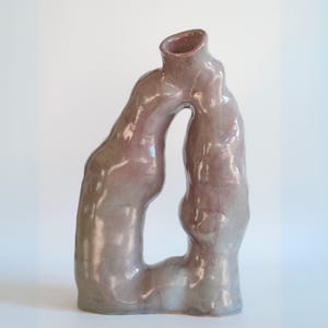 Handmade Sculptural Vase Abstract Ceramic Vase Artistic Pottery Vase Modern Ceramic Art Vase Statement Piece Home Decor Modern Art Table
