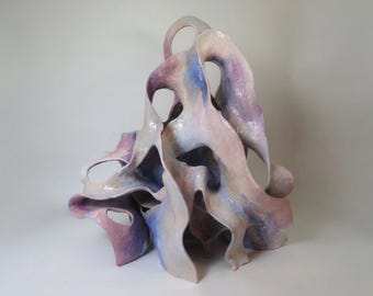 Abstract Ceramic Sculpture Living Room Statement Art Collector Gift Contemporary Home Interior Design Focal Point Handmade Pottery Modern