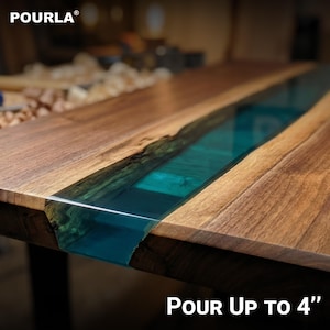 Deep Pour Epoxy Resin Kit Bubble Free Resin Epoxy Resin for River Tables Crystal Clear Resin Clear Resin for Casting 2-4 Inch Thick Pour