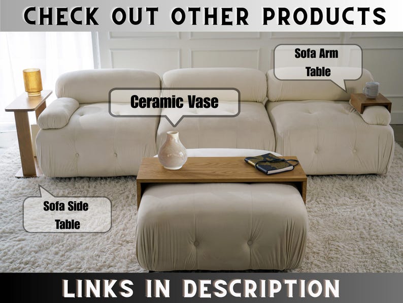 Minimalist over ottoman tray made of wood provides a clean modern surface for eating working or relaxing from the sofa ideal for drinks snacks laptops or books this ottoman cover table blends seamlessly with contemporary furniture styles