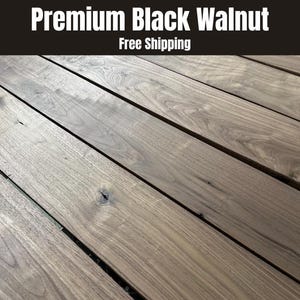 Kiln Dried Walnut Lumber Bundle Black Walnut Woodworking Boards Hardwood Lumber for Furniture Walnut Slabs for Cutting Boards Craft Projects