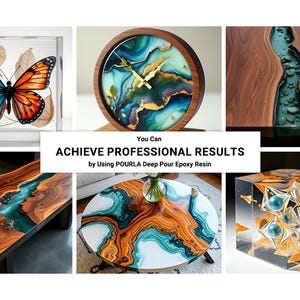 Deep Pour Epoxy Resin Kit Bubble Free Resin Epoxy Resin for River Tables Crystal Clear Resin Clear Resin for Casting 2-4 Inch Thick Pour