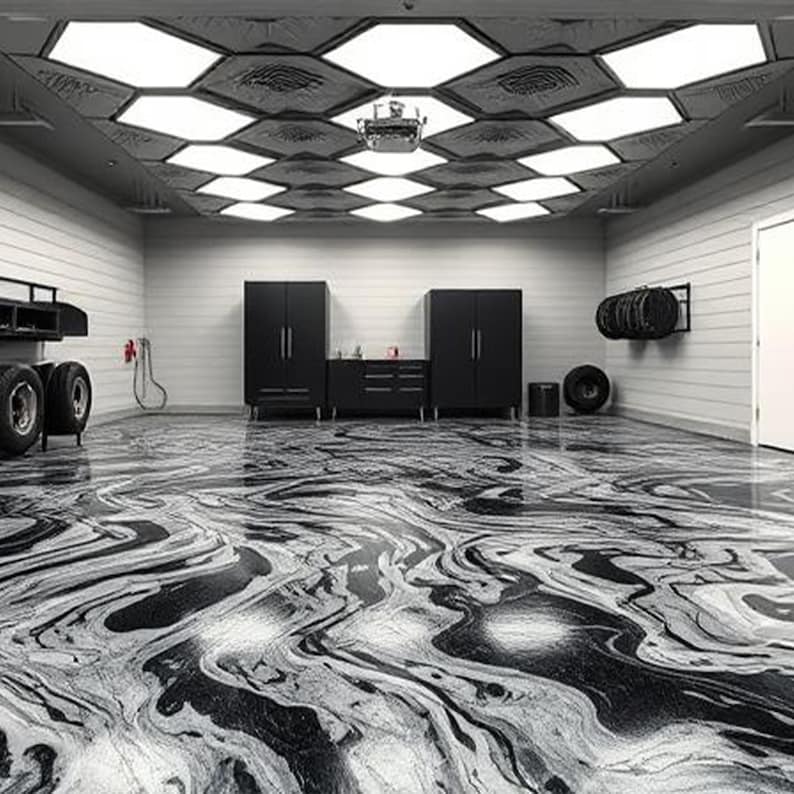 Floor Epoxy Resin Kit Clear High Gloss Durable Top Coat for Concrete ...