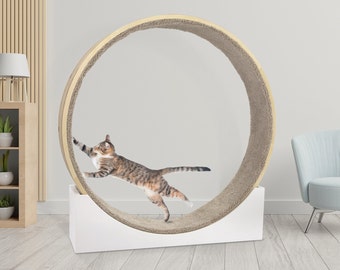 Cat Wheel Exercise Cat Toy Cat Exercise Wheel Cat Running Wheel Cute Cat Furniture Cat Treadmill Wheel Pet Toy Cat Tree Cat Window Perch Cat