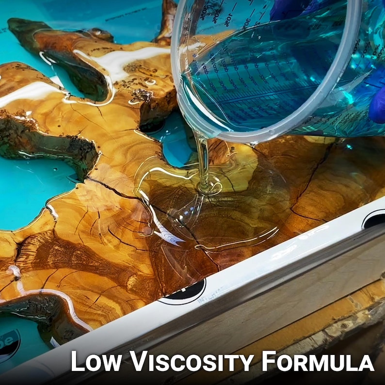 Deep Pour Epoxy Resin Kit Bubble Free Resin Epoxy Resin for River Tables Crystal Clear Resin Clear Resin for Casting 2-4 Inch Thick Pour
