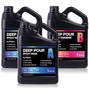 Deep Pour Epoxy Resin Kit Bubble Free Resin Epoxy Resin for River Tables Crystal Clear Resin Clear Resin for Casting 2-4 Inch Thick Pour