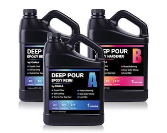 Deep Pour Epoxy Resin Kit Bubble Free Resin Epoxy Resin for River Tables Crystal Clear Resin Clear Resin for Casting 2-4 Inch Thick Pour