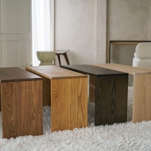 Modern wood ottoman tray table designed to sit securely over your ottoman works as a cocktail tray coffee table tray or decorative table top overlay great for serving snacks drinks or using as a laptop table a space saving solution for apartments living rooms and lounge areas