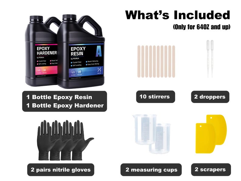 Art Epoxy Resin Kit Bubble Free Resin Epoxy for Craft Resin Crystal Clear Resin for DIY Art Epoxy Resin Art Craft Clear Epoxy Casting Resin