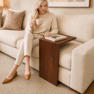 Sofa C Table for Sofa Couch C Table for Couch Wood Sofa Side Table Wood Couch Side Table Small Couch Table Small End Table Modern End Table