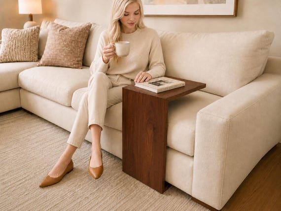 Sofa C Table for Sofa Couch C Table for Couch Wood Sofa Side Table Wood Couch Side Table Small Couch Table Small End Table Modern End Table