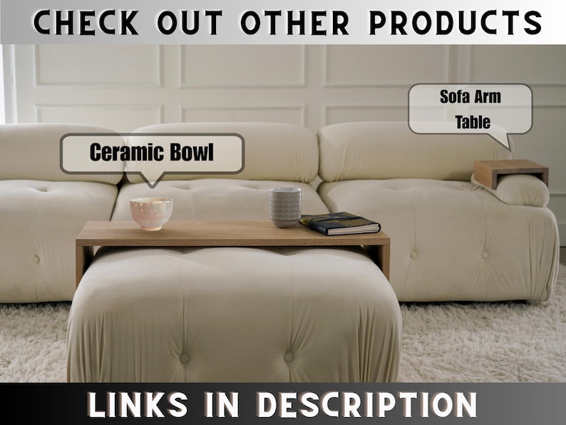 Functional over ottoman tray made of wood for use as coffee table sofa tray or ottoman top cover great for serving food and drinks or using as a laptop desk or decor display ideal for modern or rustic home setups