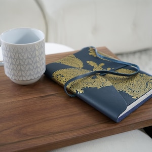 Wooden ottoman table top tray that fits securely over your ottoman serves as a cocktail tray drink and snack holder or decorative table top overlay great for living room sofa or apartment use adds style and function