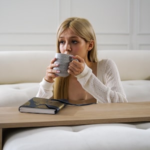 Multipurpose wood tray table that fits over ottoman surface transforming it into a functional coffee table use as an ottoman cocktail tray sofa arm tray or snack table overlay ideal for modern minimalist or rustic home decor styles