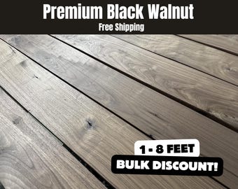 Walnut Lumber Bundle for Woodworking Project Materials Premium Quality Hardwood Planks for Furniture Making Gift for Craftsman Wood Supply
