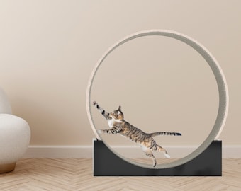 Cat Wheel Exercise Cat Toy Cat Exercise Wheel Cat Running Wheel Cute Cat  Furniture Cat Treadmill Wheel Pet Toy Cat Tree Cat Window Perch Cat