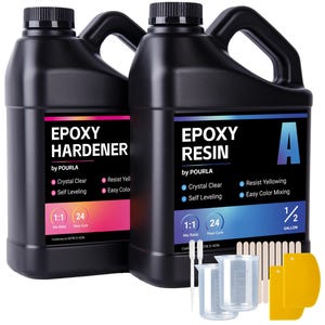 Art Epoxy Resin Kit Bubble Free Resin Epoxy for Craft Resin Crystal Clear Resin for DIY Art Epoxy Resin Art Craft Clear Epoxy Casting Resin
