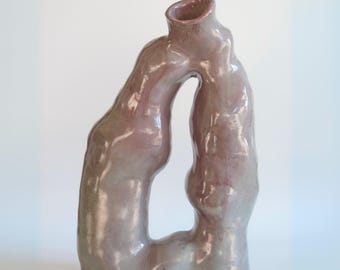 Handmade Sculptural Vase Abstract Ceramic Vase Artistic Pottery Vase Modern Ceramic Art Vase Statement Piece Home Decor Modern Art Table