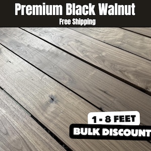 Kiln Dried Walnut Lumber Bundle Black Walnut Woodworking Boards Hardwood Lumber for Furniture Walnut Slabs for Cutting Boards Craft Projects