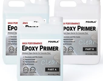 Epoxy Primer for Concrete Floors Moisture Barrier High Performance Garage Basement Epoxy Floor Sealer Strong Adhesion