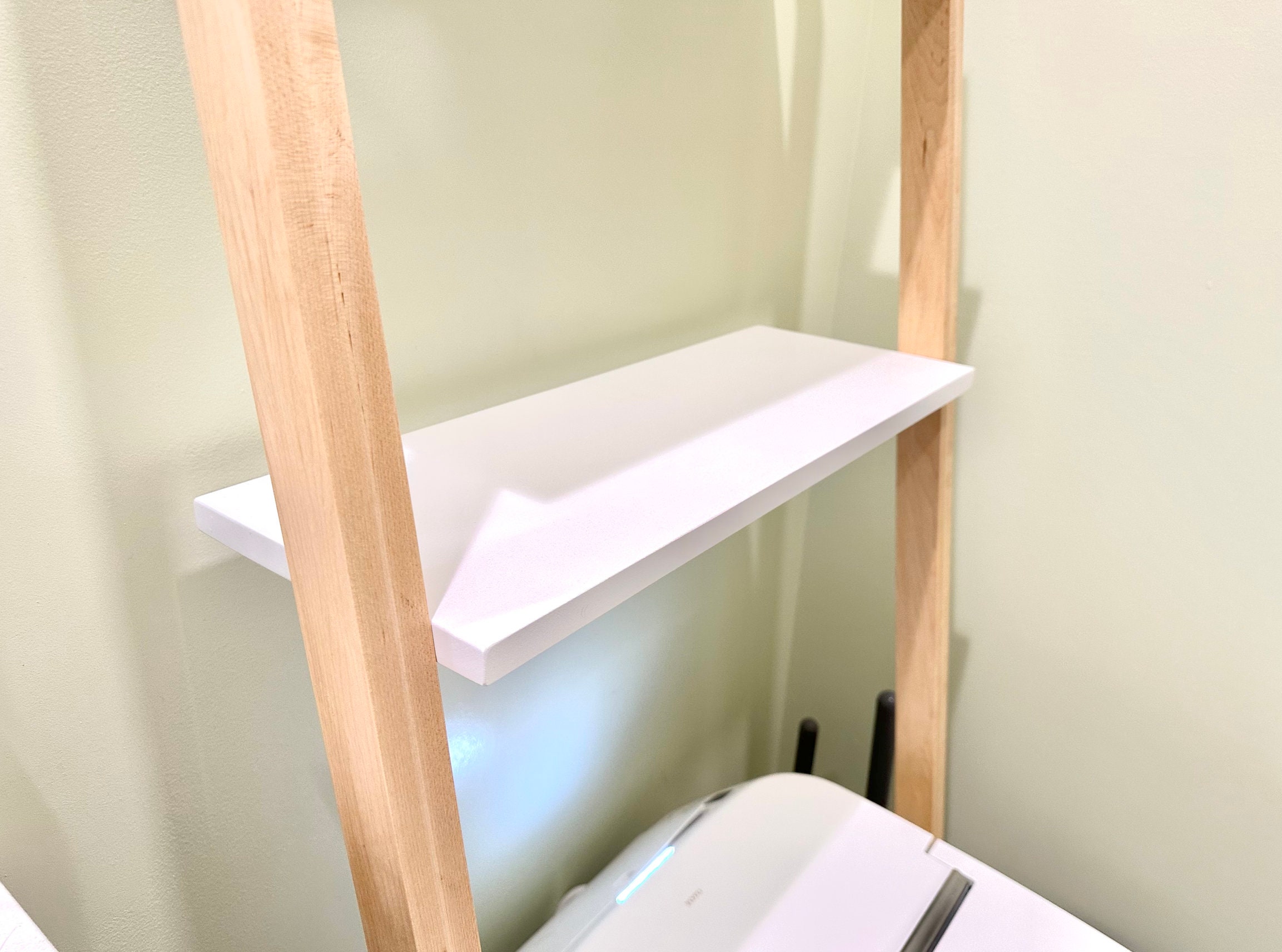 Over the Toilet Ladder Shelf Storage Shelf Over Toilet Shelf Etsy