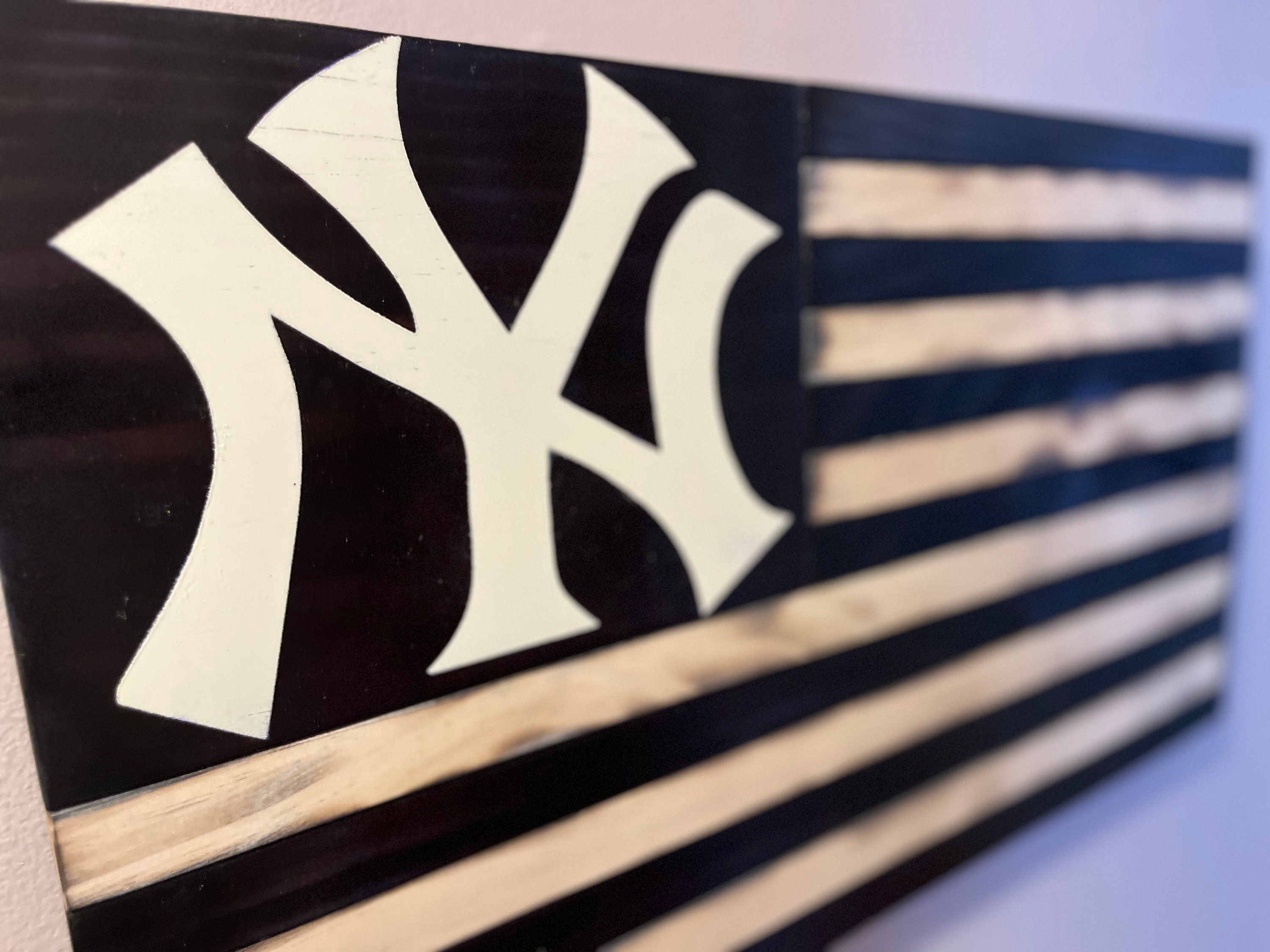 New York Yankees Tailgate American Flag Etsy