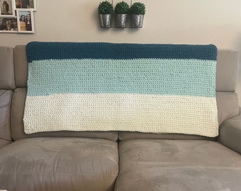Schema facile per coperta oversize all'uncinetto