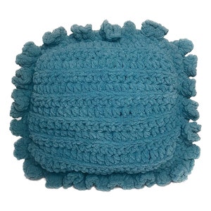 Crochet Pattern Ruffle Pillow