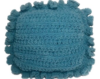 Crochet Pattern Ruffle Pillow