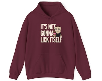 Sudadera con capucha "No se va a lamer" / Divertida sudadera con estampado gráfico de helado para adultos con humor atrevido