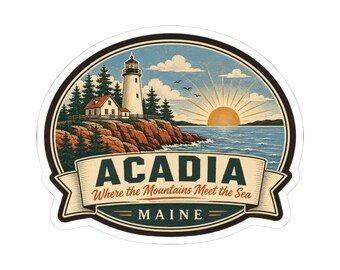 Colección de camisetas, tazas y pegatinas de Acadia, Maine