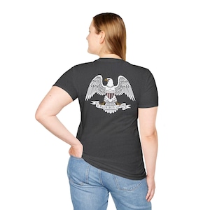American Eagle Shield T-Shirt | Patriotic Bald Eagle Crest Tee | E Pluribus Unum | USA Pride Gift